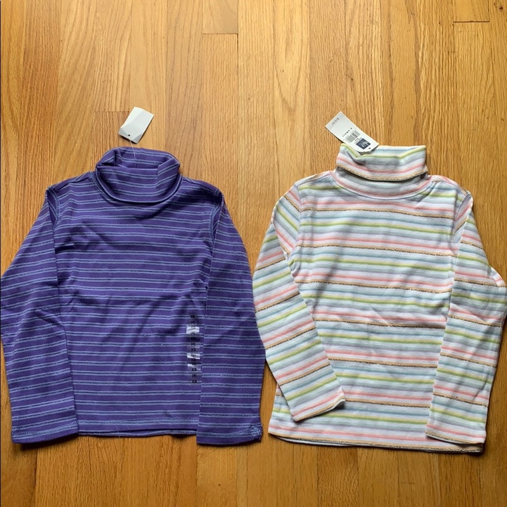 NWT GAP 2Turtleneck Tops Sz 4